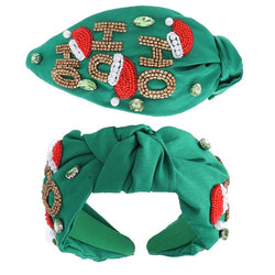 Ho ho ho headband- Green