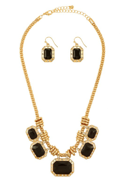 Soirée Jewelry Set-Black