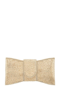 Glitz Ribbon Bag- Gold