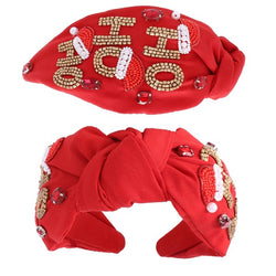 Ho Ho Ho Headband - Red