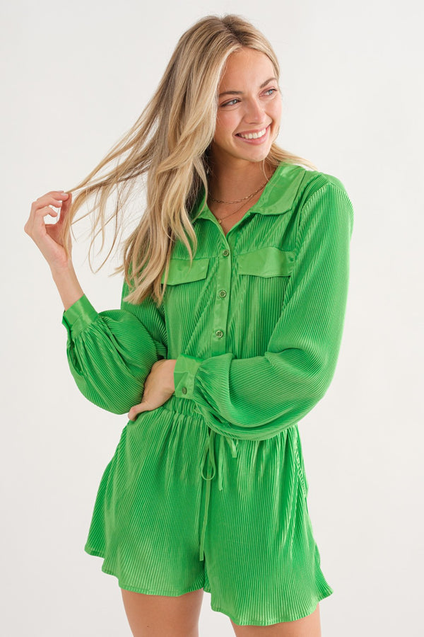 Stand Out Romper- Green