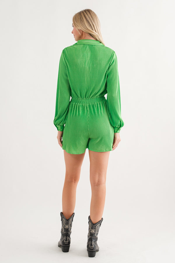Stand Out Romper- Green