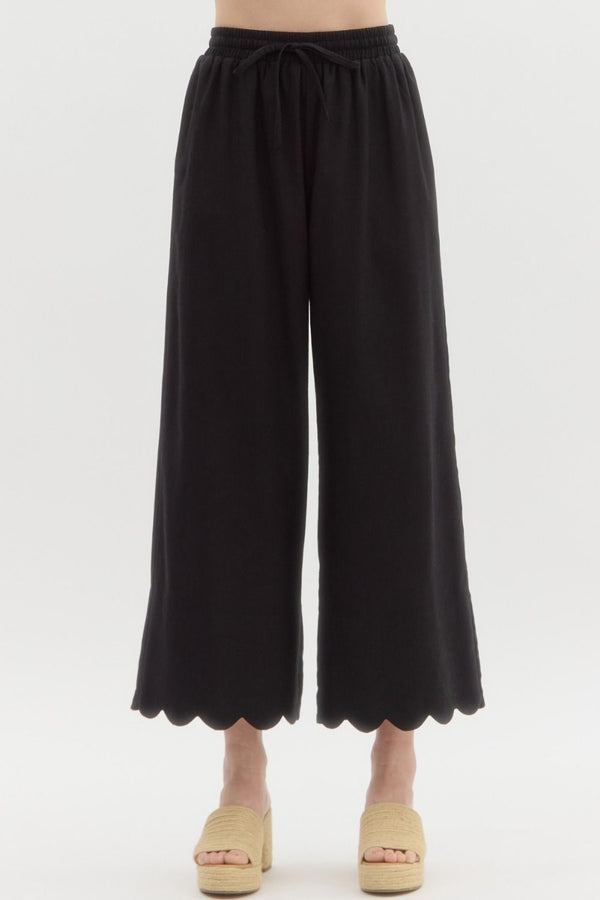 Scalloped Black Bottoms