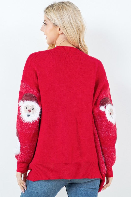 Ho Ho Ho Cardigan- Red