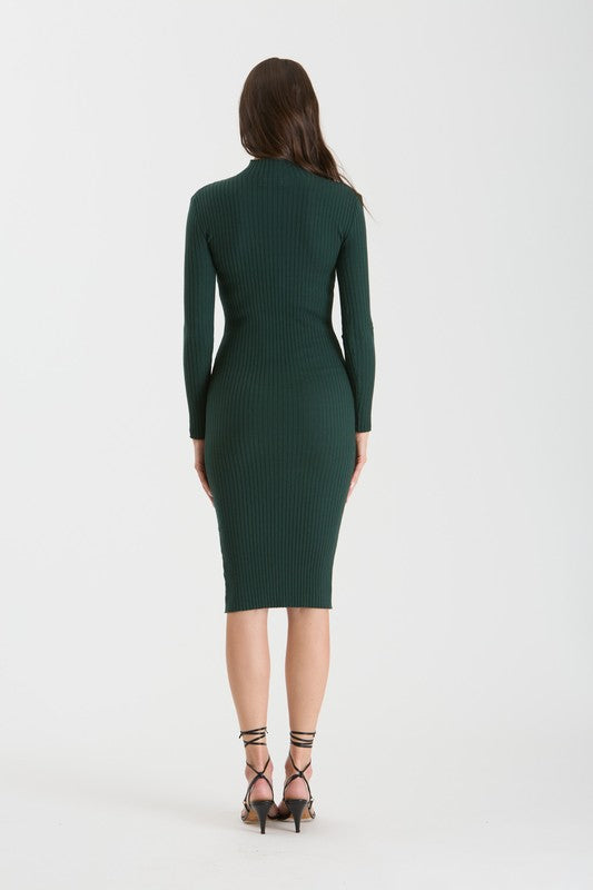 Barely Late Bodycon Midi Dress