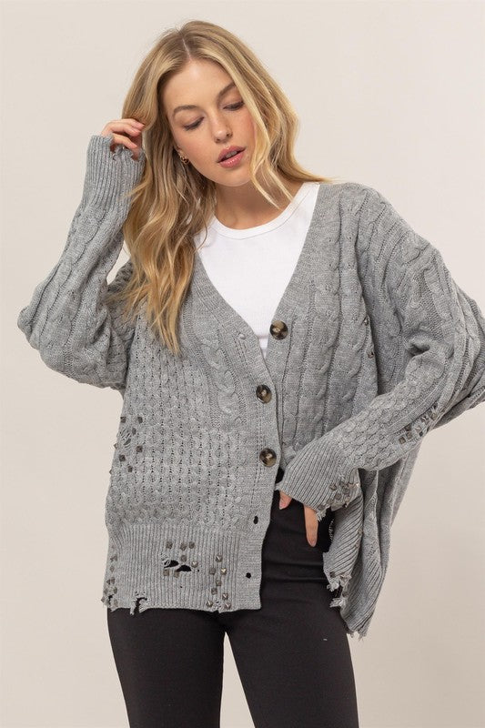 Distressed Darling Cardigan