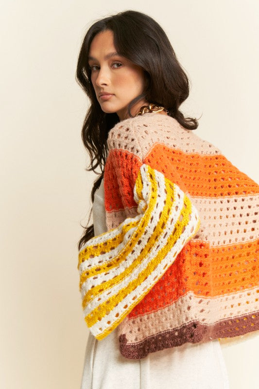 Not About You Crochet Sweater