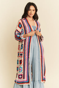 What Goes Around Crochet Kimono