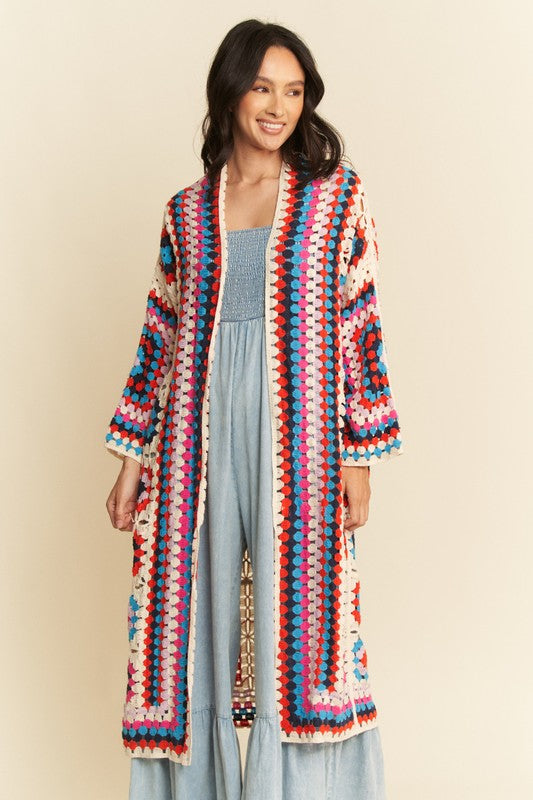 What Goes Around Crochet Kimono