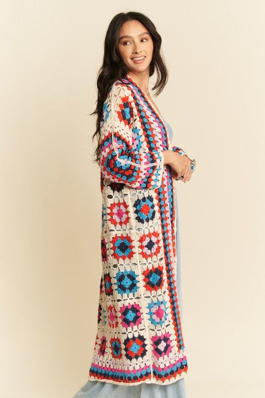 What Goes Around Crochet Kimono