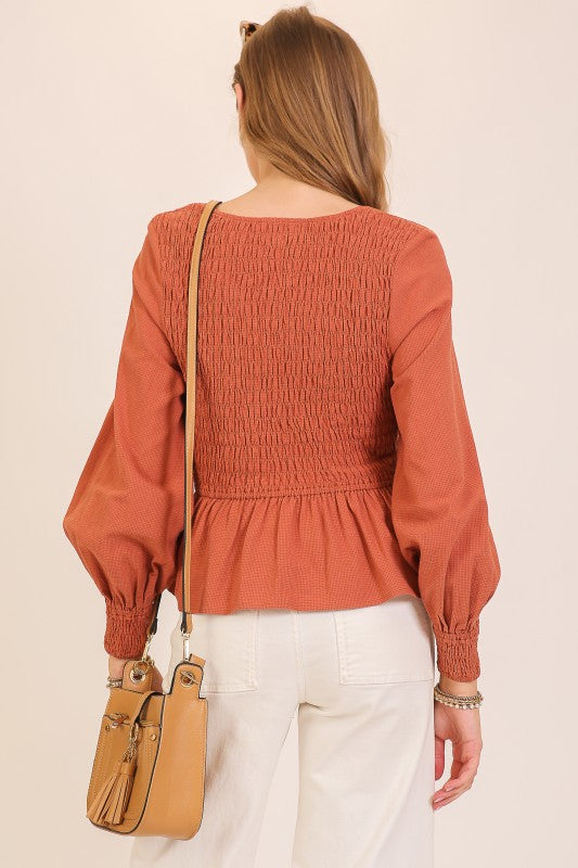 Pretty Little Pumpkin Blouse
