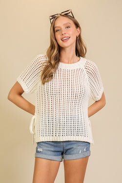 Hadley Holey Sweater Top
