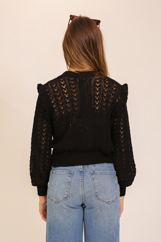 Dahlia Cardigan- Black