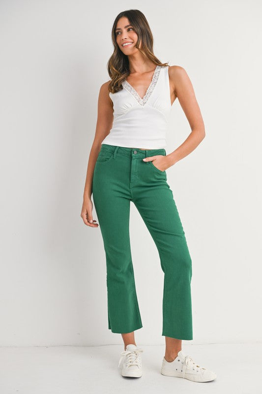 Olive You Cropped Jean