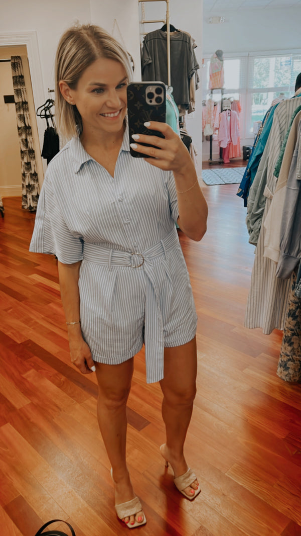 Small Fresh Coast Striped Romper