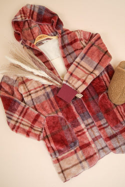 Medium Cuddled Up Plaid Sherpa