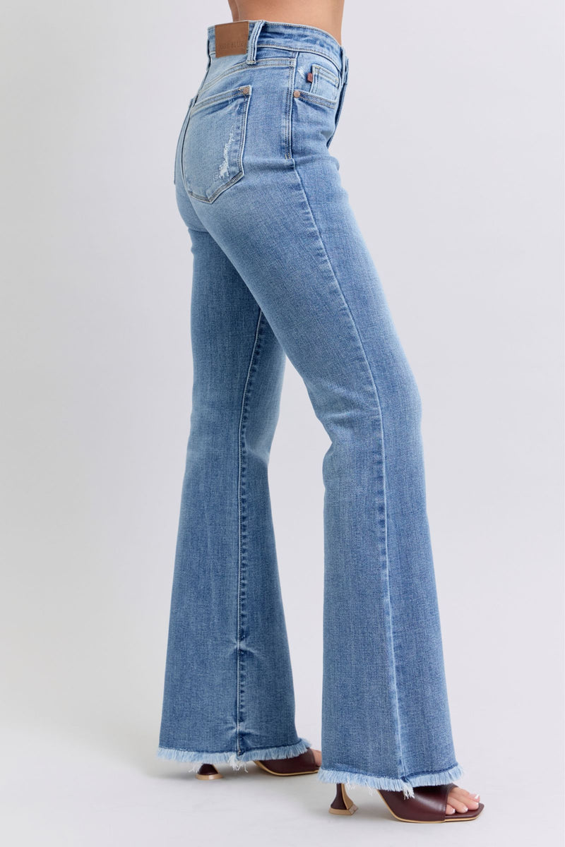 Dallas Pre-Order Judy Blue Fringey Flare