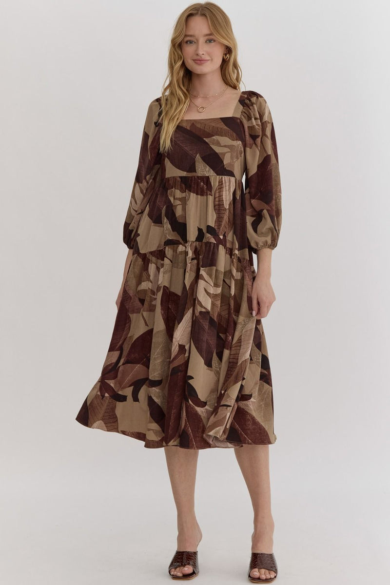 Fall Floral Dress