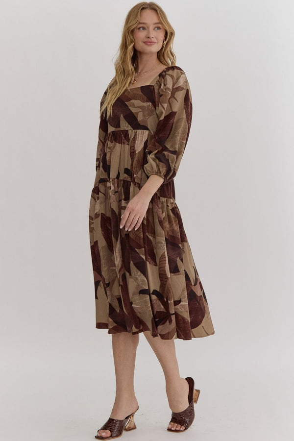 Fall Floral Dress
