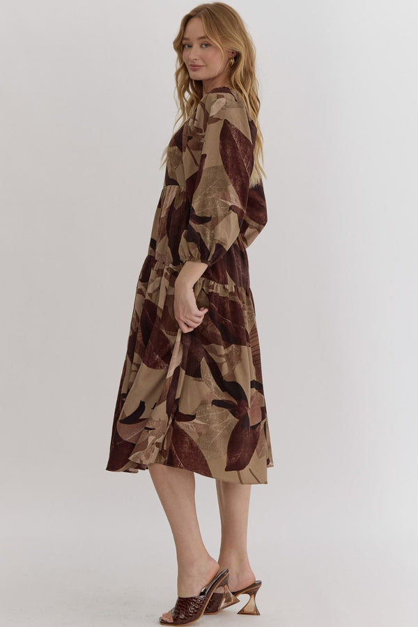 Fall Floral Dress