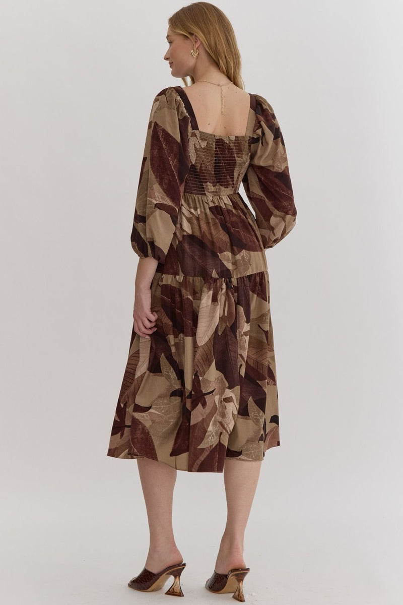 Fall Floral Dress