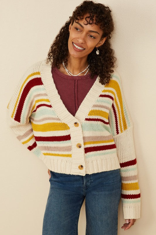 Elsie Striped Cardigan