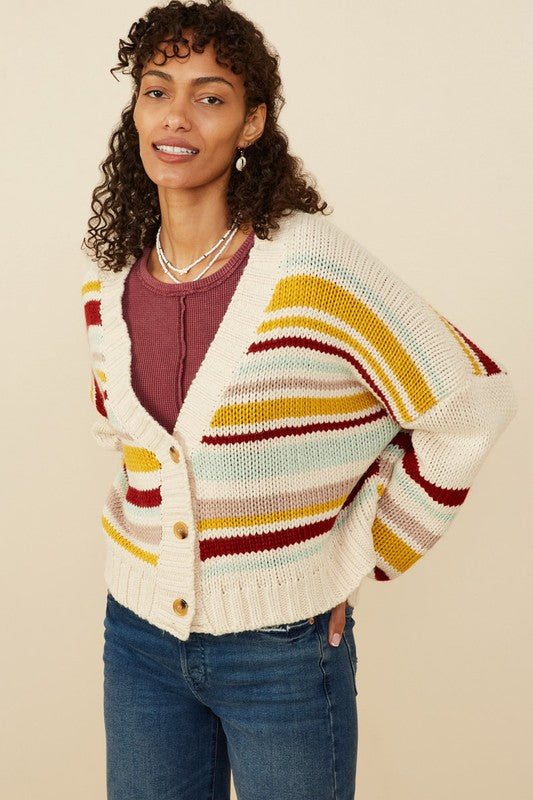 Elsie Striped Cardigan
