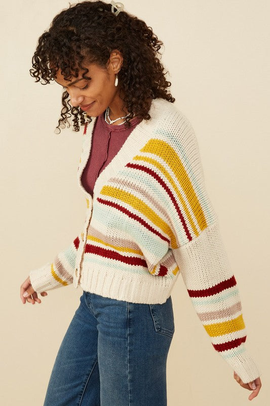Elsie Striped Cardigan
