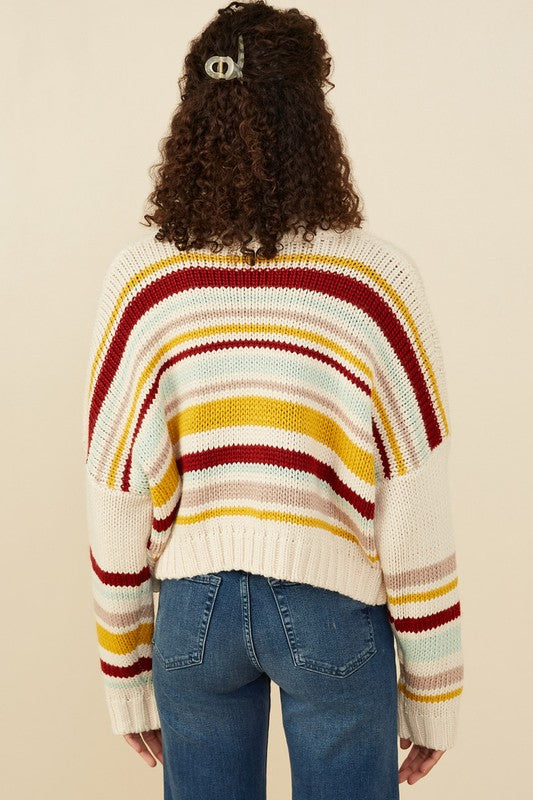 Elsie Striped Cardigan