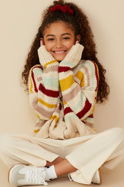 Kids Elsie Striped Cardigan