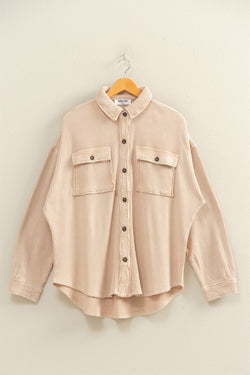 Winona Waffle Knit- Taupe