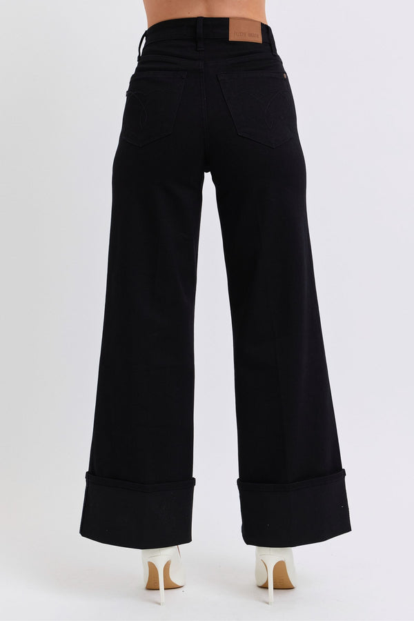 Judy Blue Black Cuff Jean