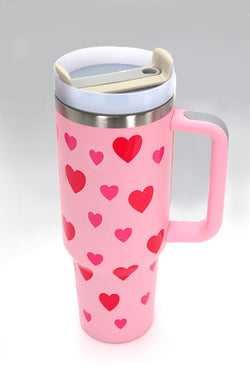 Heart Tumbler- Pink