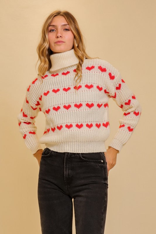 Love You Always Knit Turtleneck Sweater