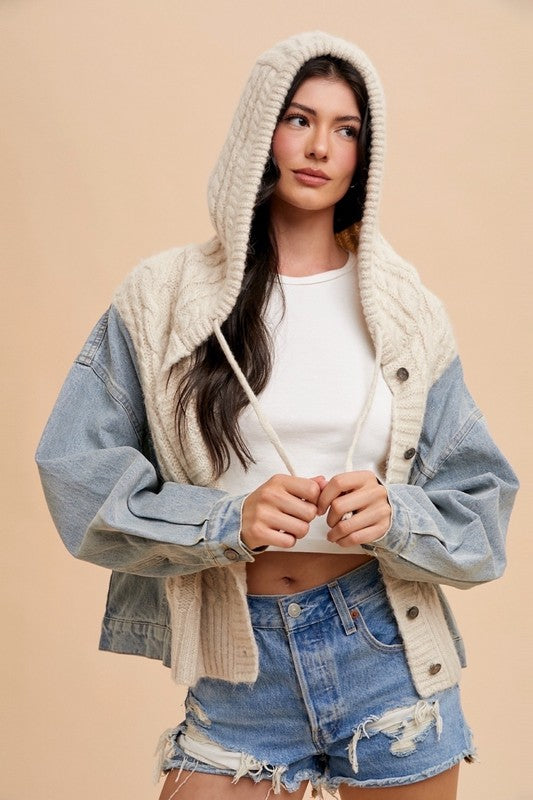 Maddie Mixed Media Jacket