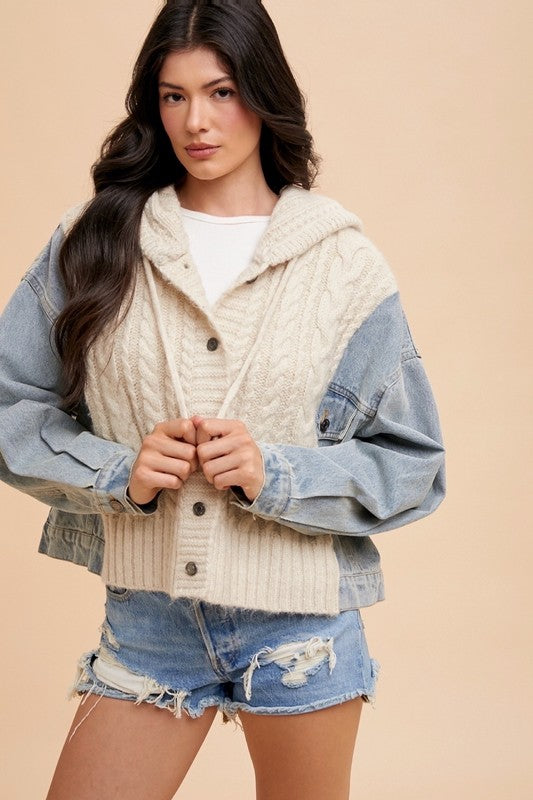 Maddie Mixed Media Jacket