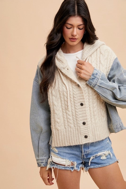Maddie Mixed Media Jacket