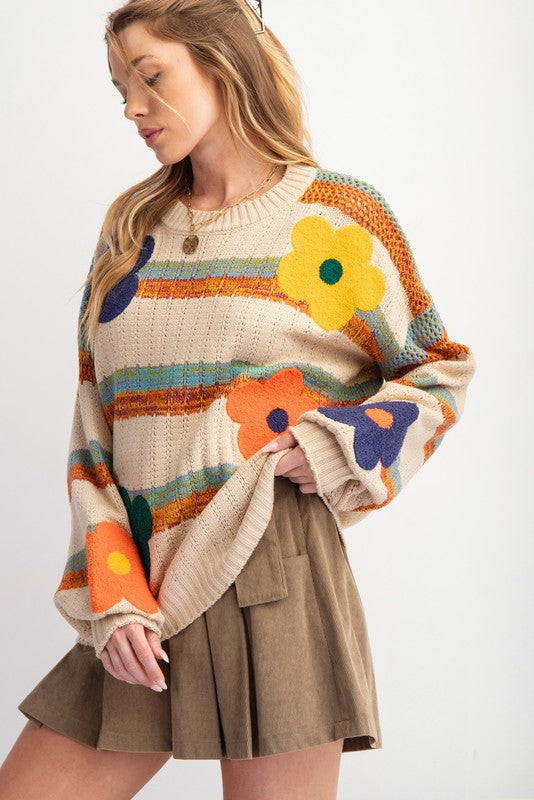 Flower Power Sweater