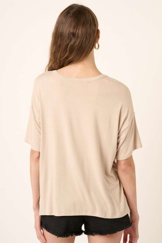 Britt Bamboo T-Shirt Stone