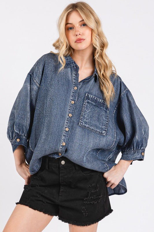Tessa Denim Top