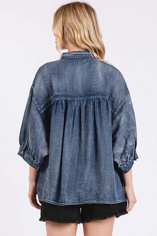 Tessa Denim Top