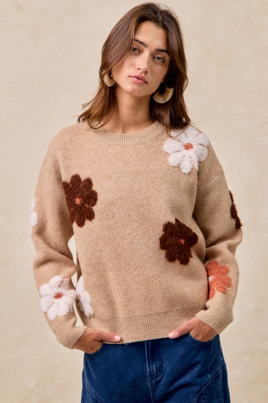 Friendly In Flowers Sweater