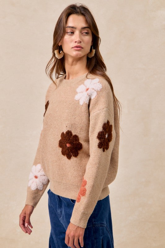 Friendly In Flowers Sweater