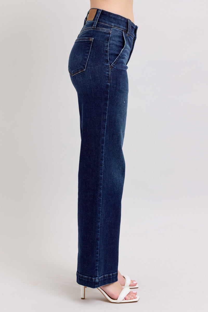 Judy Blue Trouser Dark Wash