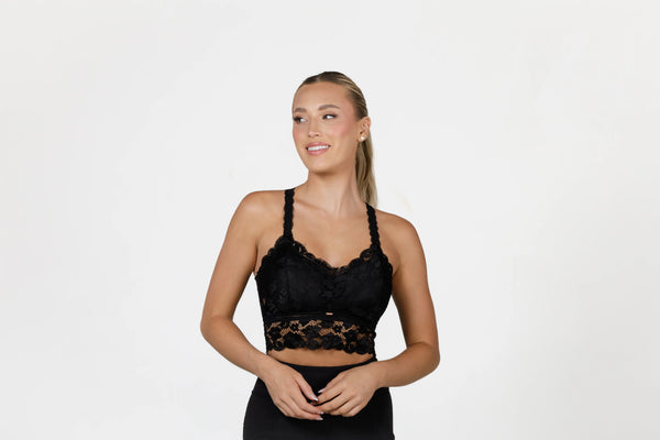 Juliette Racerback Bralette - Black