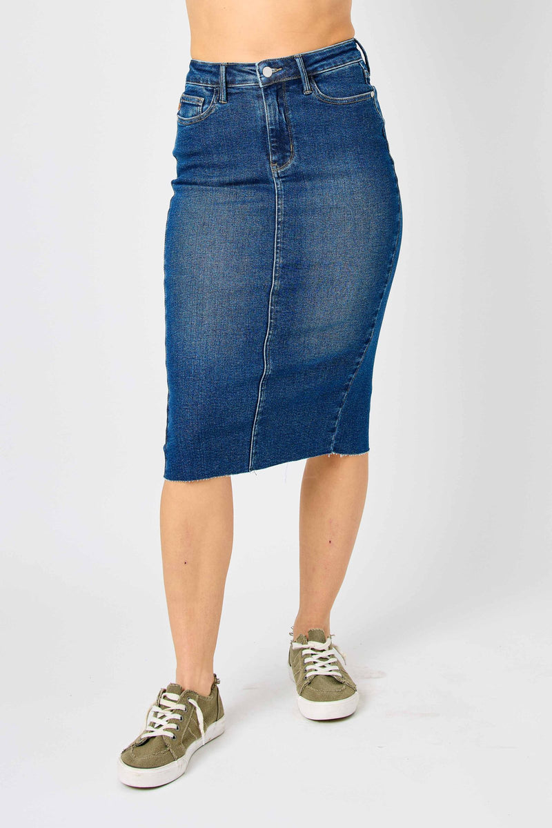 Get Loud Judy Blue Denim Skirt