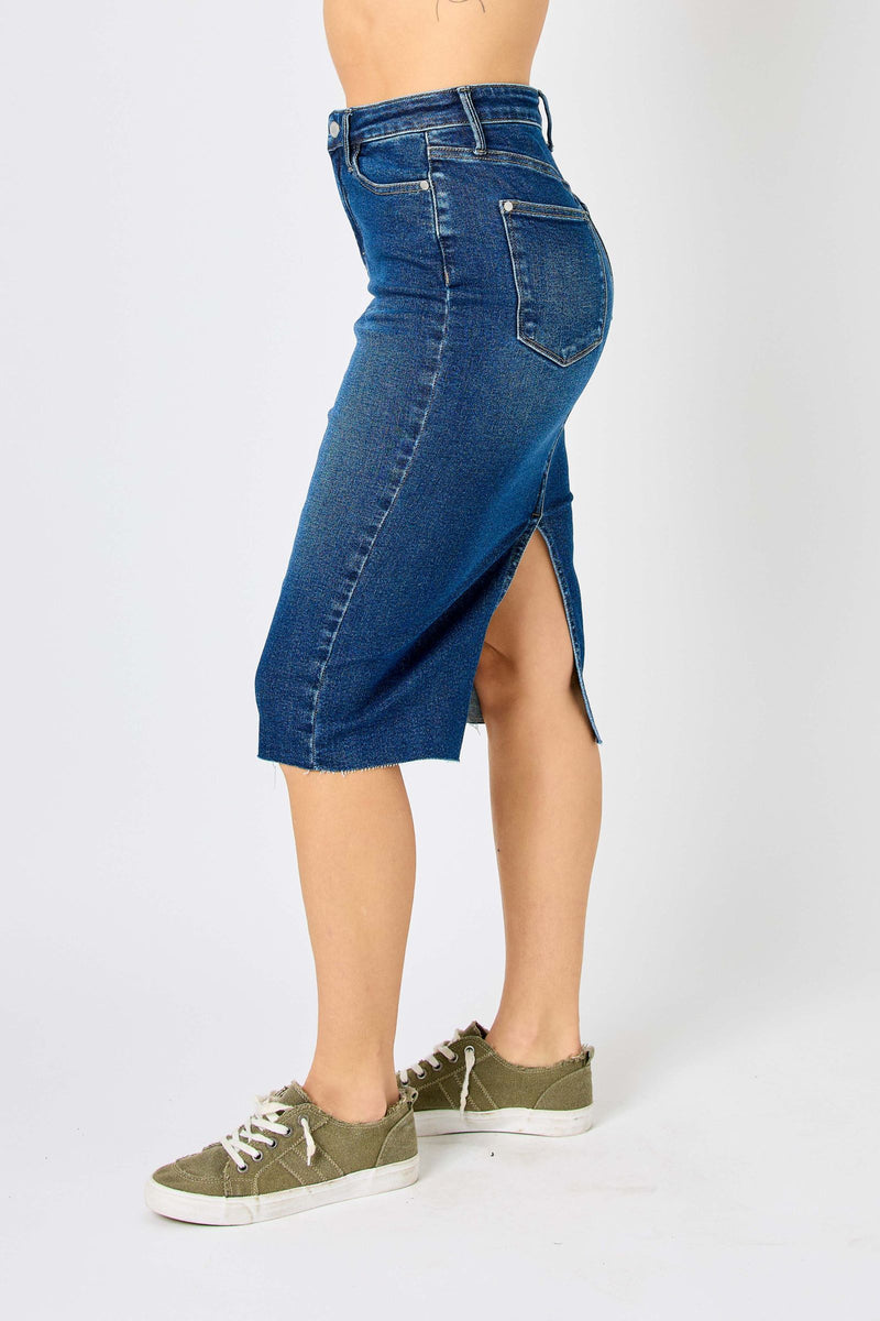 Get Loud Judy Blue Denim Skirt