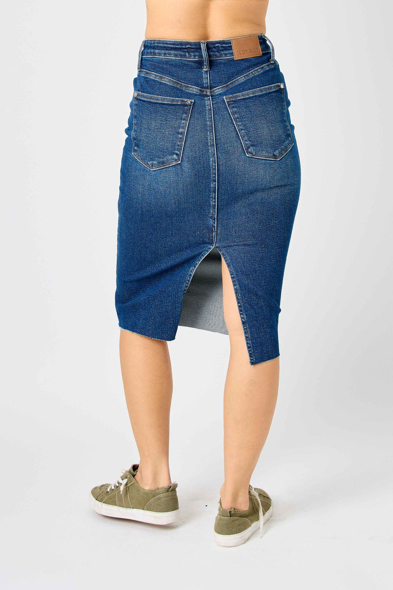 Get Loud Judy Blue Denim Skirt