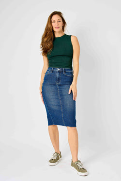 Get Loud Judy Blue Denim Skirt