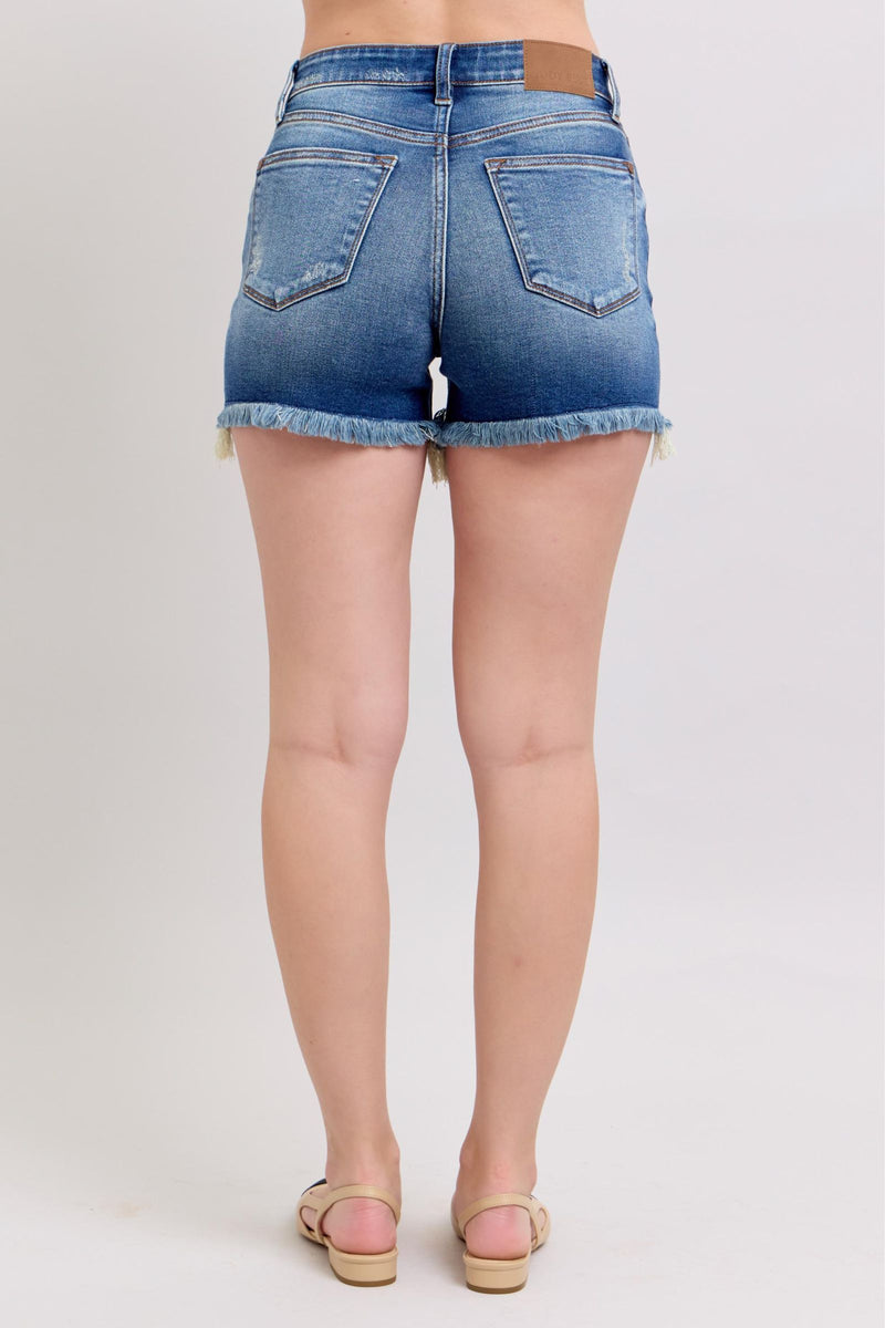 Judy Blue- Distressed Dad Short